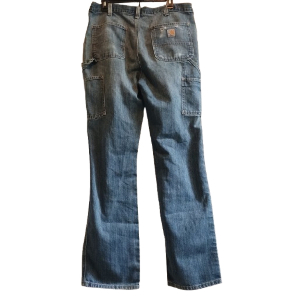 Vintage Carhartt Carpenter Jeans‎ 36x34 Relaxed Fit Workwear Distressed - Picture 2 of 15